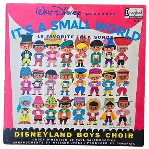 Walt Disney Its A Small World Vinyl Record Disneyland Boys Choir 18 Folk Songs